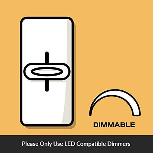 ST21 (ST64) Bulbs (6 Pack) 6W Dimmable 60W E26 2700K Simba Lighting LED Edison Vintage Filament Light Equivalent Clear