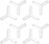 Joywayus Plastic Hose Barb 9mm - Equal 3 Way Y Shaped Fitting Tube Adapter, Pack of 8