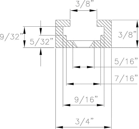 POWERTEC 71609 3" T-Track Intersection Kit with Predrilled Mounting Holes for Universal T Track Accessories