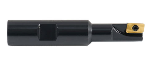 Accusize Industrial Tools 1/2'' 90 Deg Square Shoulder Indexable End Mill with Carbide Inserts, 0056-0913