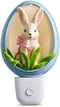 RAZ Imports Bunny Blue Night Light, 6-Inch, Resin, Multicolor