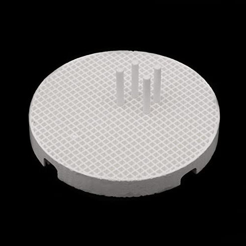 2pcs Dental Lab Honeycomb Firing Trays, Circle Plate Hold Rack & 20pcs Zirconia Ceramic Pins