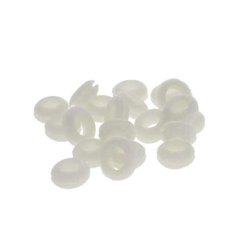 Fielect 100Pcs Rubber Grommet, 10mm Inner Dia, Oil Resistant Armature Rubber Grommets for Wiring Cable
