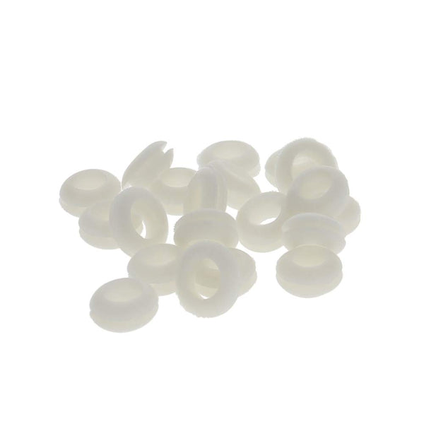 Fielect 100Pcs Rubber Grommet, 10mm Inner Dia, Oil Resistant Armature Rubber Grommets for Wiring Cable