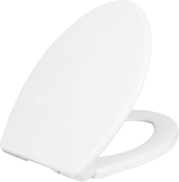 LUXE TS1008E Elongated Comfort Fit Toilet Seat with Slow Close, Quick Release