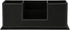 KINGFOM Office Supplies Desk Organizer, PU Leather Storage Box with 4 Divided Compartments for Pen, Business Card,