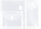 JAM PAPER Multi Pocket Envelopes, Plastic with Hook & Loop Closure, 3 Pockets, Letter Booklet, 9 3/4 x 13, Clear,
