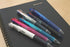 ZEBRA Clip-On G Series Multi Pen, 3 Color Ballpoint, 0.7 mm, Black Body (B3A3-BK)