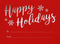 LUXPaper #17 Mini Envelopes | Happy Holidays - Ruby Red | 2 11/16" x 3 11/16" | 80lb. Text | 50 Qty