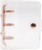 Mini Size Clear 3-Ring Binder Cover, Refillable PVC Notebook Binder with Snap Button Closure for 3-Holes Filler Paper