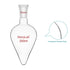 Stonylab Recovery Flask, Heavy Wall Single Neck Borosilicate Glass Rotary Evaporator Flask, 250 ml Pear-Shaped