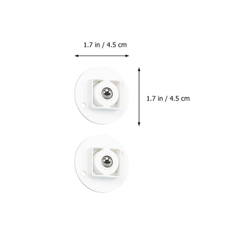 8pcs Set Ciieeo Adhesive Case Wheels Sticky Swivel Caster Rollers for Storage Boxes Furniture Cart Rolling Support