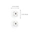 8pcs Set Ciieeo Adhesive Case Wheels Sticky Swivel Caster Rollers for Storage Boxes Furniture Cart Rolling Support