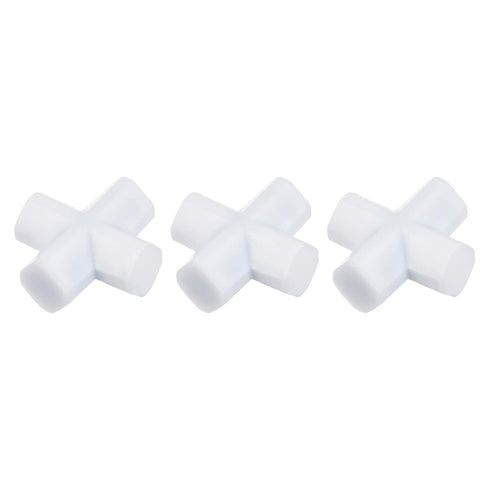 YOKIVE 3 Pcs PTFE Coated Magnetic Stir Bar, Cross Type Stirrer, 0.79-Inch for Lab Liquid Solution Stirring Mixing