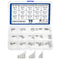 XINGYHENG 75PCS M2 M3 M4 304 Stainless Steel Dowel Pins Assortment Kit, Round Straight Pin Set with Storage Box
