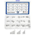 XINGYHENG 75PCS M2 M3 M4 304 Stainless Steel Dowel Pins Assortment Kit, Round Straight Pin Set with Storage Box