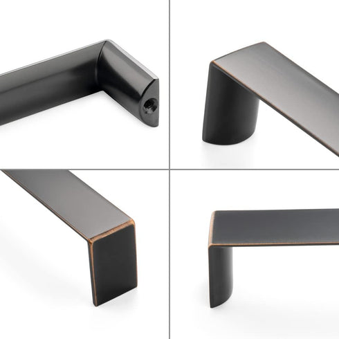 KOOFIZO Wide Cabinet Handle: Oil Rubbed Bronze Furniture Pull, 8-4/5 Inch Screw Spacing for Kitchen and Bathroom
