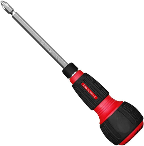 ANEX No. 395-D Ratchet Screwdriver, Replaceable Ball Grip Quick Ball