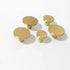 SANCHAKOU 4 Pack 50 18Mm Gold Cabinet Knobs Bedside Table Shoe Cabinet Copper Round Single Hole Drawer Handle *
