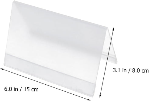 Lurrose Stylish Acrylic Card Holder for Easy Information Display