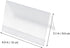 Lurrose Stylish Acrylic Card Holder for Easy Information Display