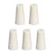 Solid Lab Rubber Stoppers Drilled Silicone Plugs, 5Pcs for 8-12mm Glass Ports