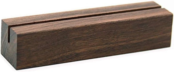 UNIQOOO 5 Pack Rustic Table Numbers Display Stands | Acrylic Sign Holders | Place Card Holder for Wedding Party Events