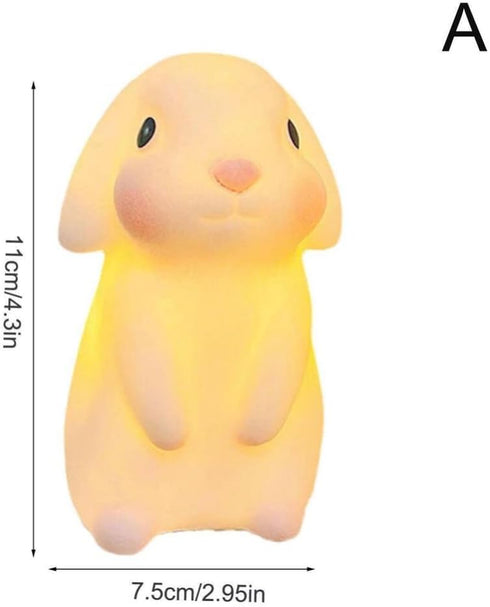 anso Adorable LED Night Light for Kids - Large Laurel Rabbit Decor