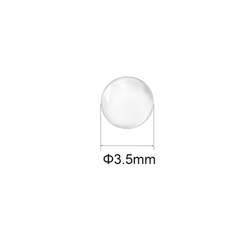 uxcell 3.5mm Solid Round Clear Glass Ball Boiling Stones Soda Lime Glass Beads 500pcs