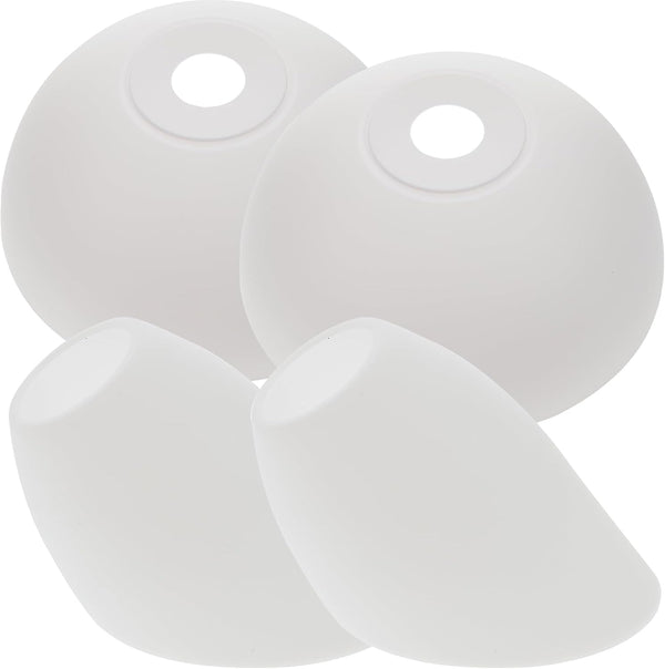 Uonlytech 4pcs Plastic Horseshoe Lamp Shades Floor Lamp Shade White Replacement Set