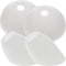 Uonlytech 4pcs Plastic Horseshoe Lamp Shades Floor Lamp Shade White Replacement Set