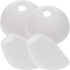 Uonlytech 4pcs Plastic Horseshoe Lamp Shades Floor Lamp Shade White Replacement Set