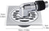 Floor Drain Cover, Washing Machine Floor Drain Cover, Garage Floor Drain Shower Drain Cover with Pipe Connector, Drain Cover for Kitchen, Bathroom and Laundry(Silver) by Xiaokeis