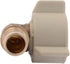 SharkBite 1/2 Inch NPSM Crimp 90 Degree Swivel Adapter Elbow, Brass Plumbing Fitting