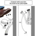 GroTheory 3 Pack Door Stoppers - 4 inch Kickdown Heavy Duty Door Stops for Bottom of Door