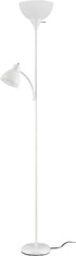 CNEIESD 72-Inch Dual-Light Combination Floor Lamp - Modern Design for Multi-Scene Use (White)