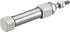 Stainless Steel Slim Air Pneumatic Cylinder, CDJ2B 10-10, M5 Port, 10mm Bore, 10mm Stroke, Double Acting Single Rod