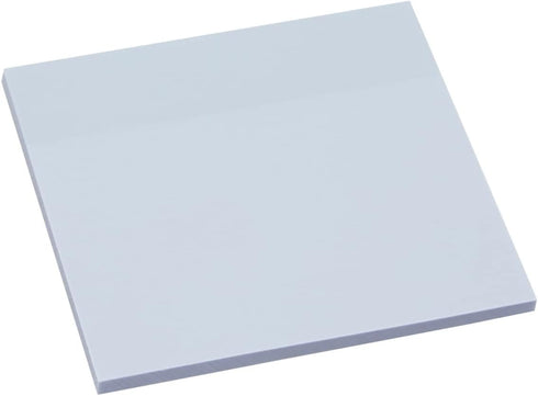 Paper Junkie 12-Pack 3x3-Inch Transparent Sticky Notes, 600 Sheets Total, Clear Plastic Self-Stick Sheets for Notes