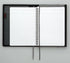 KOKUYO Systemic Cover Notebook, A5, B 6mm Ruled, 28 Lines, 50 Sheets, Twin Ring Edge, Black