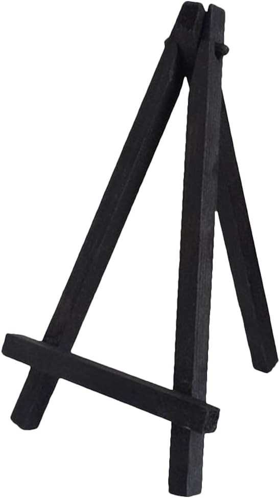 TEHAUX Mini Easel Tripod - Wooden Display Stand for Tabletop Canvas, Photo Easel, and Card Easel