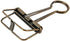 Hollow Out Paper Binder Clip Invoice Bill Clip Office Supplies Pack of 10 (M, Bronze)