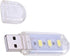 Happyyami USB Night Light Cordless Bedside Lamp Motion Sensor Small Table Lamp