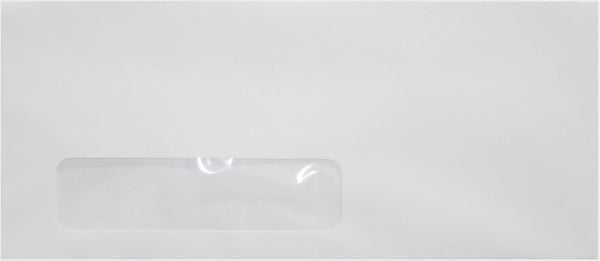 LUXPaper #10 Business Window Envelopes | 4 1/8" x 9 1/2" | Commercial Flap | Bright White (Laser Safe) | 250 Qty