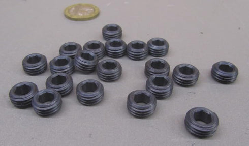 Generic Set 7/16"-20 .219" 10 Black Oxide Alloy Steel Hollow Lock Jam Screws x Length pcs