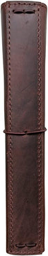 newestor Travelers Notebook Cover with Inner Pockets, Card Slots, and Pen Holder, A5 Size (Dark Brown)