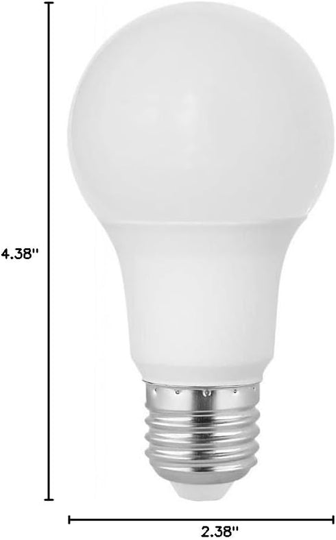 S11401 9-Watt A19 Bulb, 5000K 800 E26 10 Pack Satco LED Light Natural Light, Lumens, Medium Base