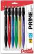 Prime Mechanical Pencils, 0.7 mm, Medium Point, Assorted Barrel Colors, Pack of 6