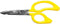 Klein Tools 26001 6.75-Inch All-Purpose Electrician's Scissors, Made in USA, Serrated Blades, Cable Cutting Notch