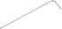 Ball End Hex Key Wrench, 1.5mm L-Shape Long Arm Metric Wrenches, Chrome Vanadium Steel Repair Tool, Silver Tone