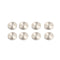 Mirror Screws 304 Stainless Steel Cap Decorative Cover Nails, Solid Standoff Screws for Bathroom, Brushed Silver